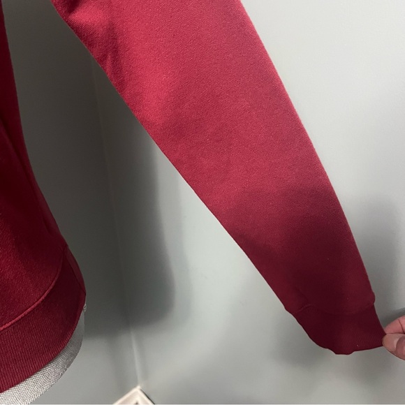 REBECCA MINKOFF Feminists Do It Better sweatshirt XS dark red and white - Picture 5 of 13